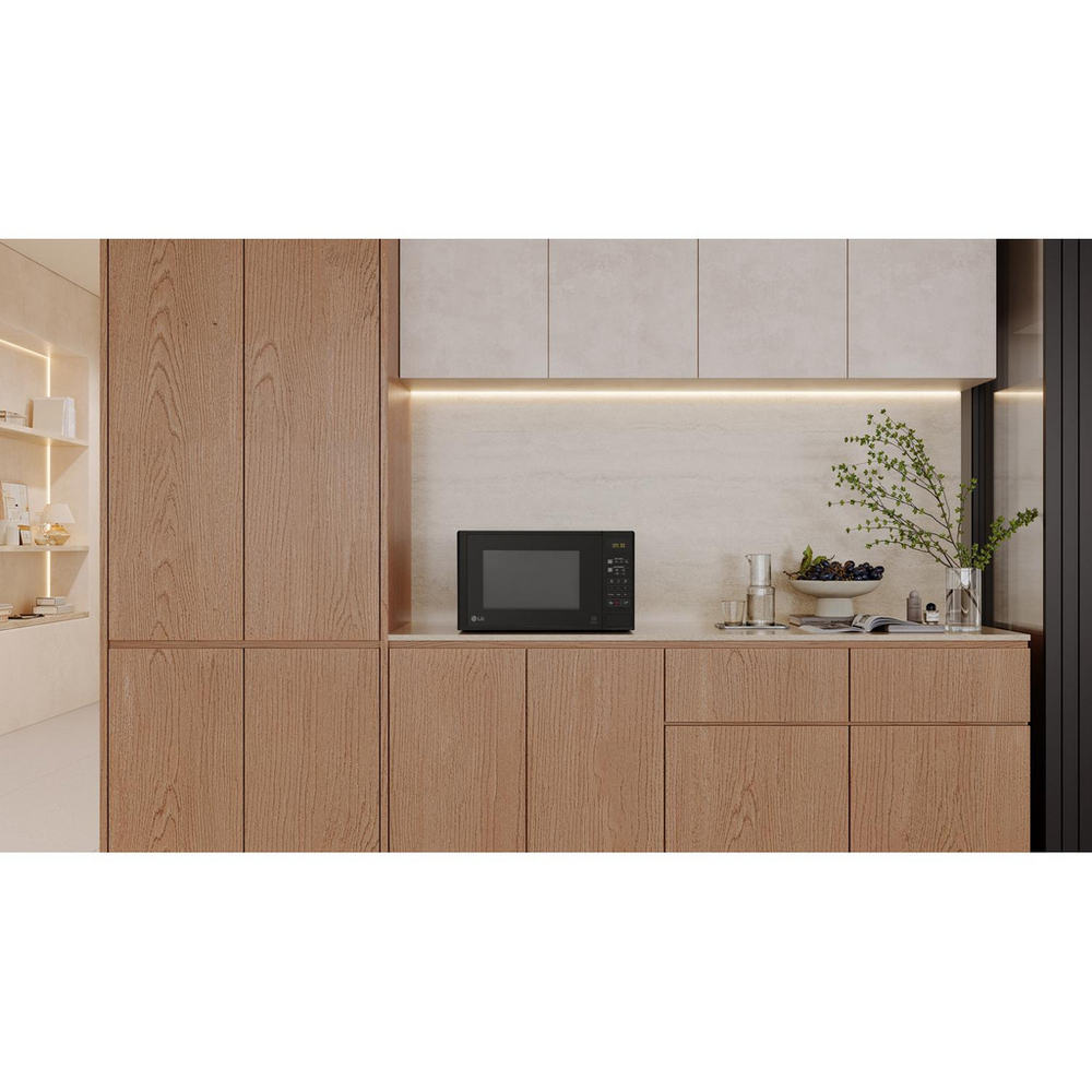 LG MS2042D 20L Compact Solo Microwave Oven Black