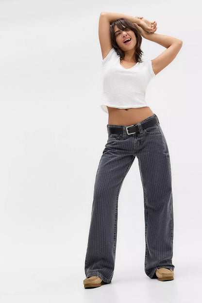 Emma Pinstripe Jeans