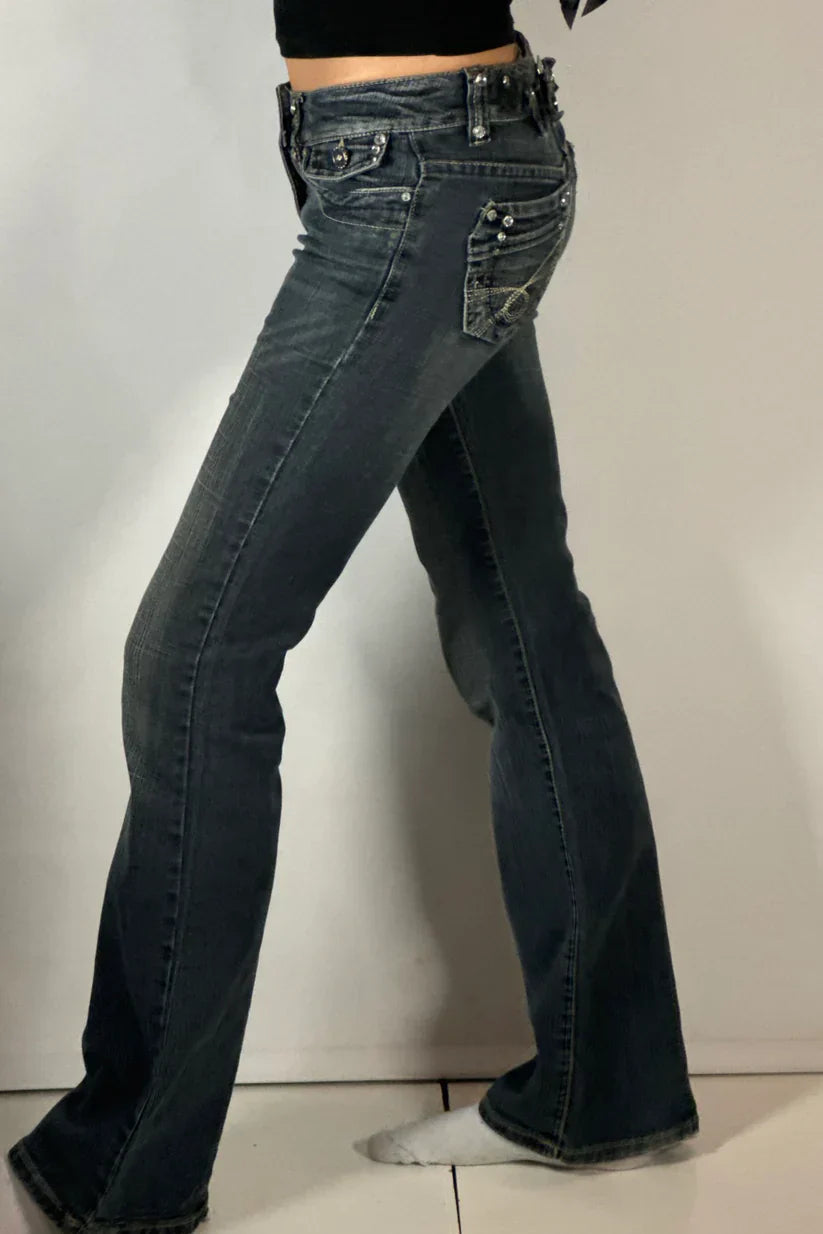 Victoria Low Rise Bootcut Jeans