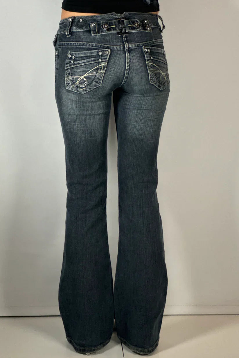 Victoria Low Rise Bootcut Jeans