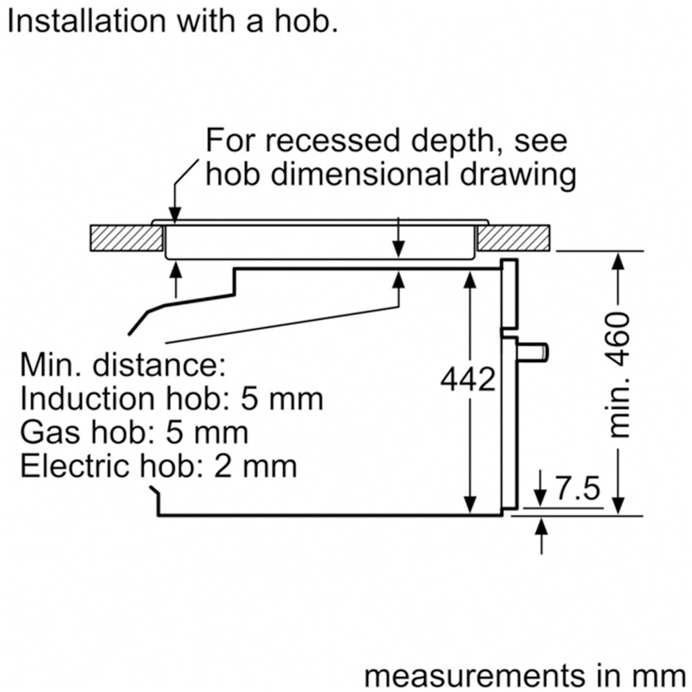 Bosch CMG7761B1B Series 8 Built-In Combi Microwave - Black