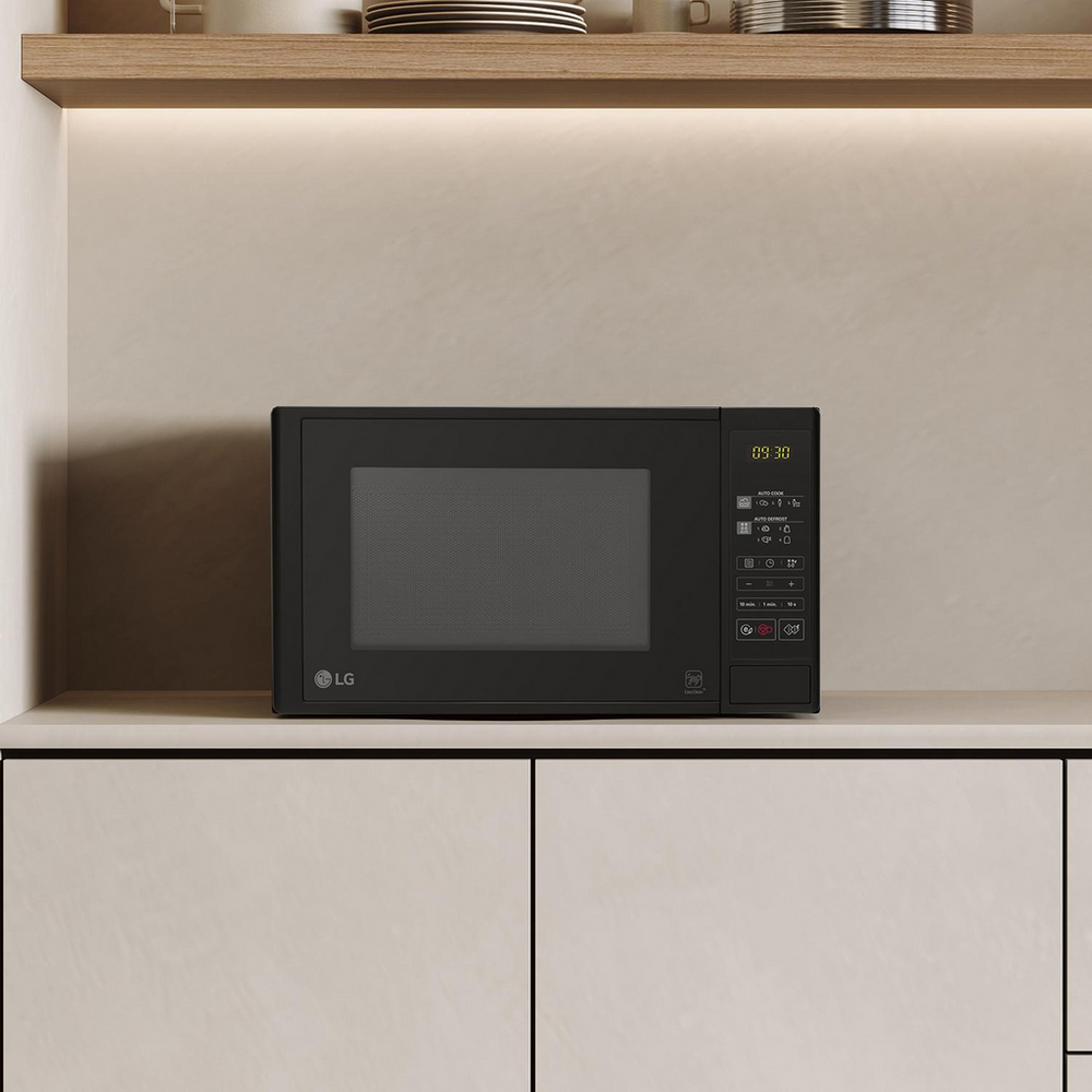LG MS2042D 20L Compact Solo Microwave Oven Black