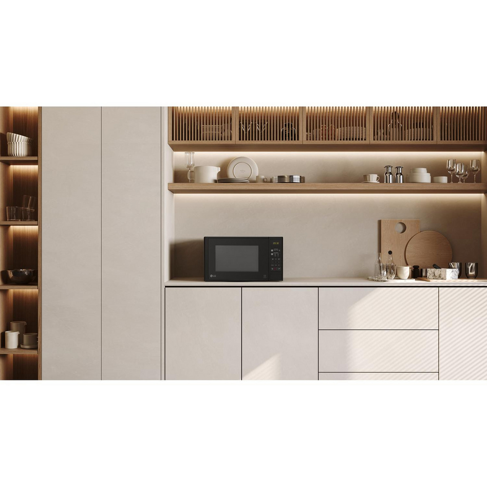 LG MS2042D 20L Compact Solo Microwave Oven Black